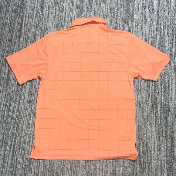Grand Slam Men’s Small Orange Striped Short Sleeve‎ Polo Shirt Golf Tennis - Picture 6 of 6